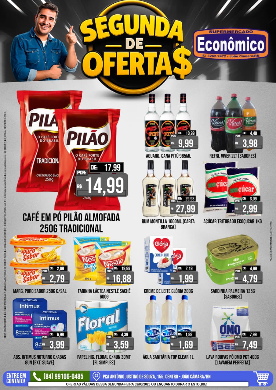 Leia mais sobre o artigo Confira o encarte da Segunda de Ofertas do Supermercado Econômico