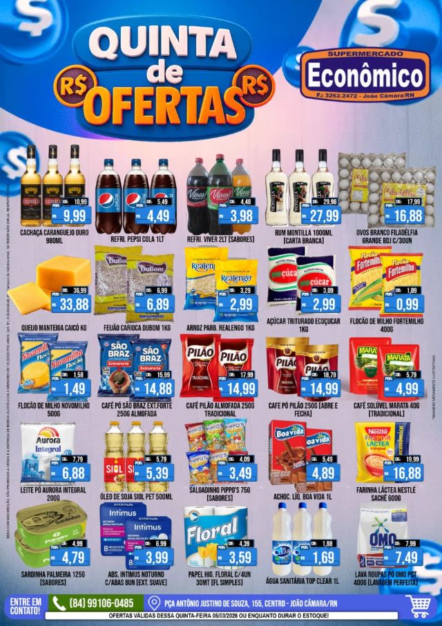 No momento, voc&ecirc; est&aacute; visualizando Confira os encartes de Ofertas do Supermercado Econ&ocirc;mico para esta quinta-feira (05)