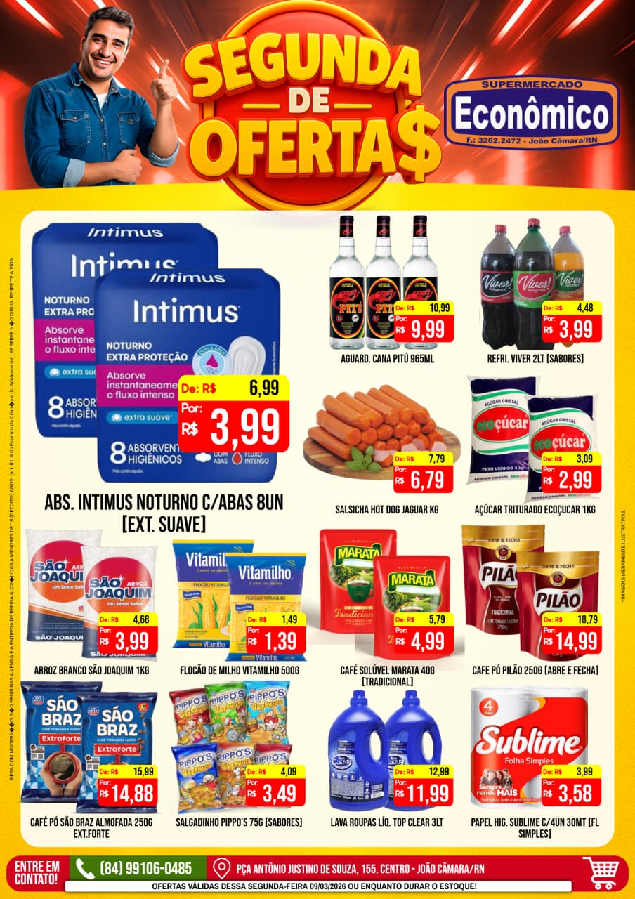 Leia mais sobre o artigo Confira o encarte de Ofertas do Supermercado Econômico para esta segunda-feira, 09