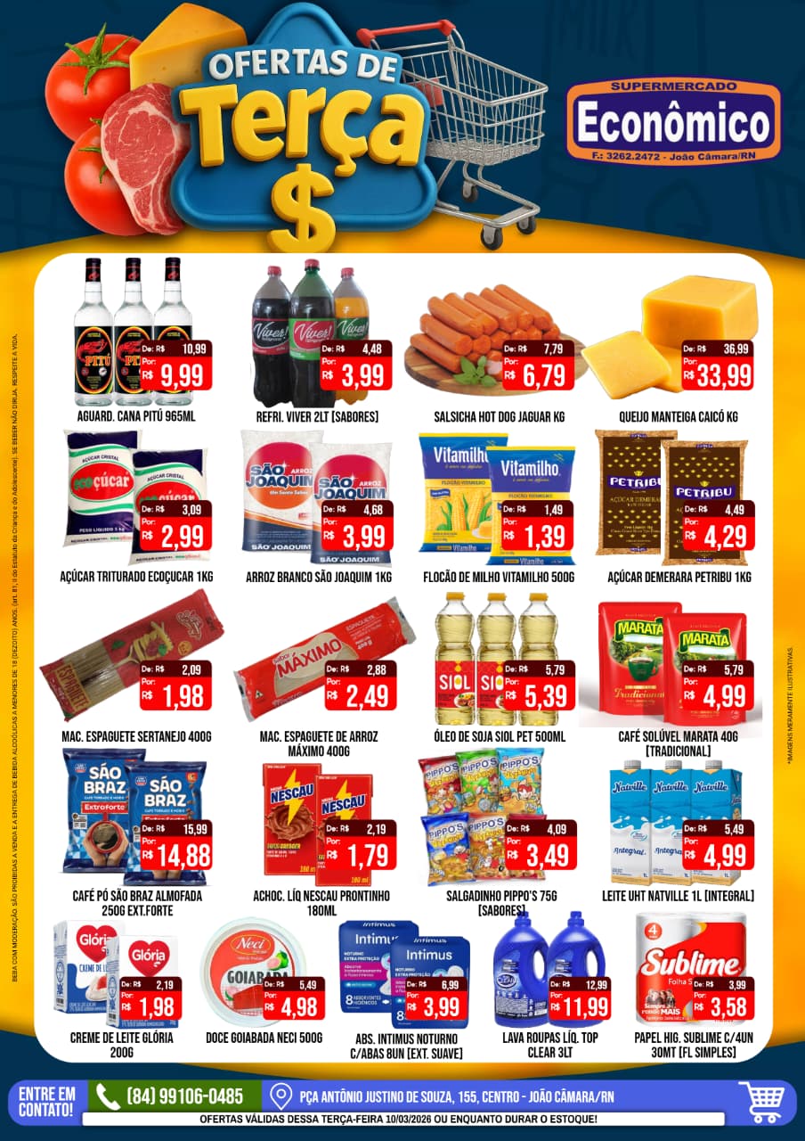 Leia mais sobre o artigo Confira o encarte de Ofertas desta terça-feira no Supermercado Econômico