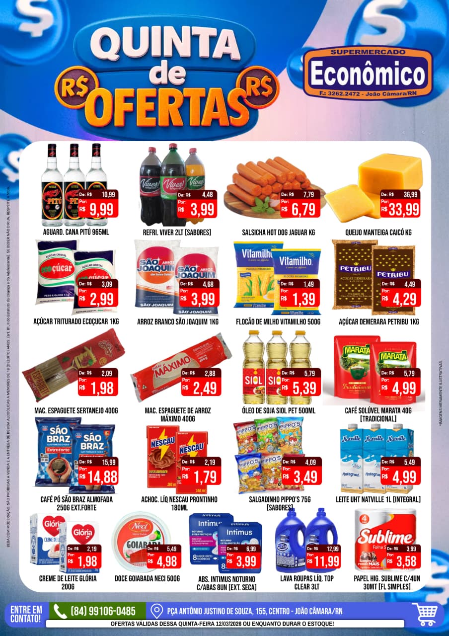 Leia mais sobre o artigo Confira os encartes de ofertas do Supermercado Econômico para esta quinta-feira, 12