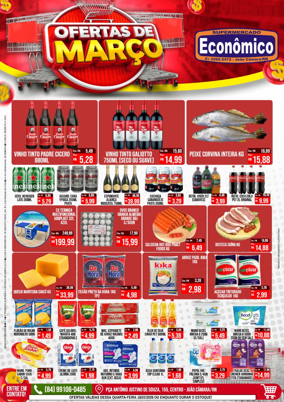 Leia mais sobre o artigo Confira os encartes de Ofertas do Supermercado Econômico para esta Quarta-feira
