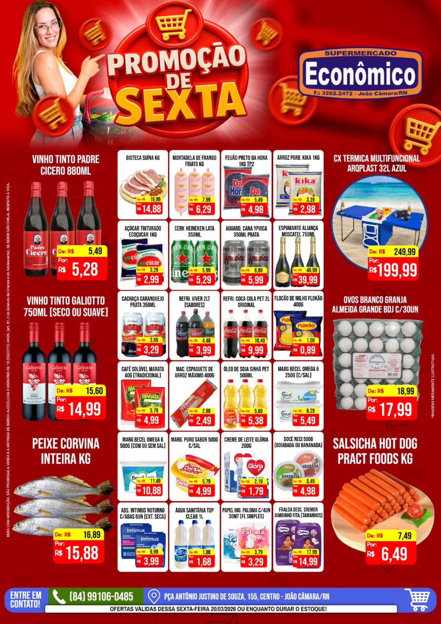Leia mais sobre o artigo Confira os encartes de Ofertas do Supermercado Econômico para esta sexta-feira, 20