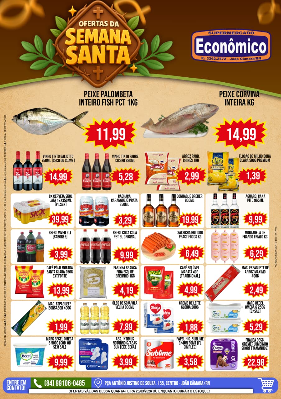 No momento, voc&ecirc; est&aacute; visualizando Confira o encarte de Ofertas da Semana  Santa do Supermercado Econ&ocirc;mico