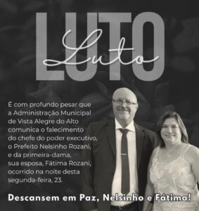 Leia mais sobre o artigo Prefeito de cidade do interior de São Paulo e esposa morrem em acidente de carro