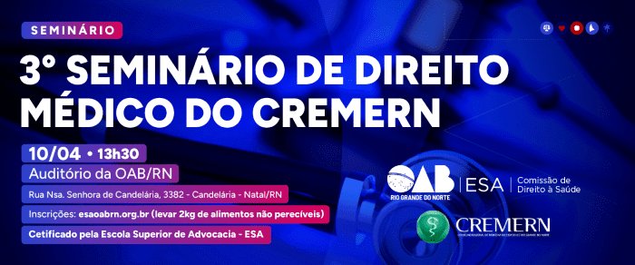 Leia mais sobre o artigo Conselho de Medicina e OAB/RN realizam evento sobre Inteligência Artificial, Direito Médico e Integridade na Saúde