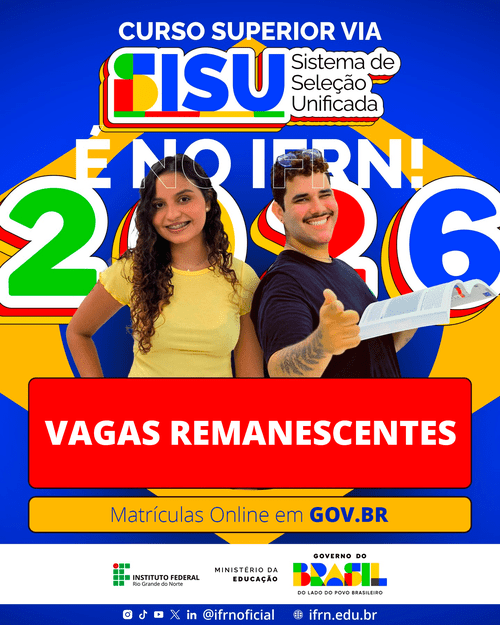 Leia mais sobre o artigo IFRN Campus João Câmara: Publicada a 3ª chamada da Lista de Espera do SiSU 2026