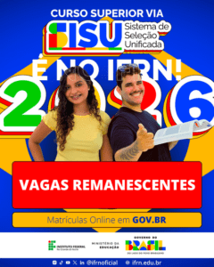 Leia mais sobre o artigo IFRN Campus João Câmara divulga primeira chamada da lista de espera do SiSU 2026.1