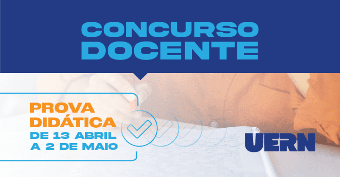 Leia mais sobre o artigo Provas didáticas do concurso docente da Uern serão realizadas de 13 de abril a 2 de maio