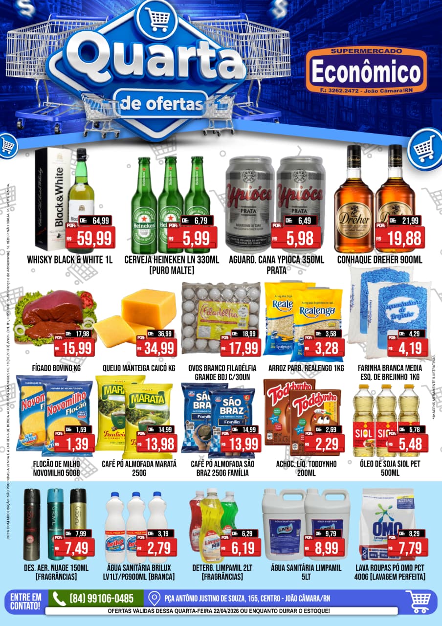 No momento, voc&ecirc; est&aacute; visualizando Confira o encarte de ofertas do Supermercado Econ&ocirc;mico para esta quarta-feira, 22