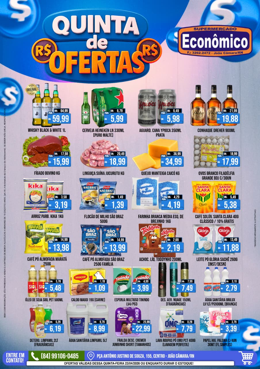 Leia mais sobre o artigo Confira os encartes de Ofertas do Supermercado Econômico para esta quinta-feira, 23