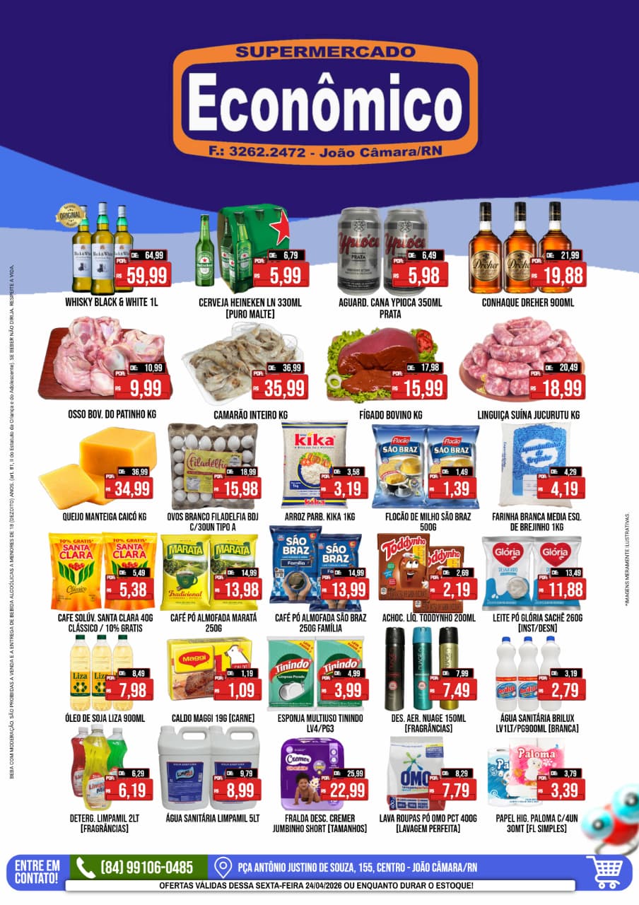 No momento, voc&ecirc; est&aacute; visualizando Confira os encartes de Ofertas do Supermercado Econ&ocirc;mico para esta sexta-feira, 24