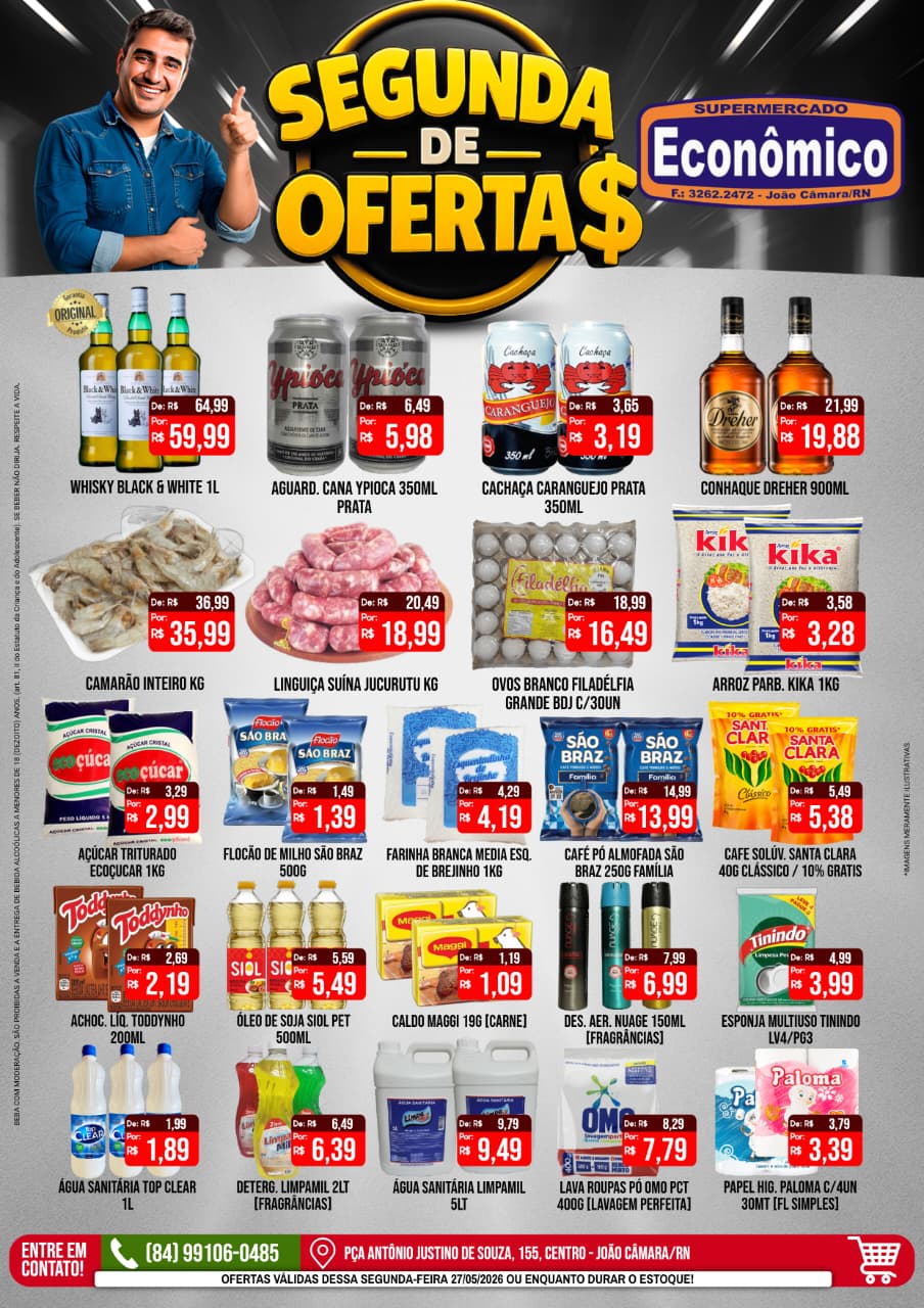 Leia mais sobre o artigo Confira o encarte com as Ofertas do Supermercado Econômico para esta segunda-feira, 27