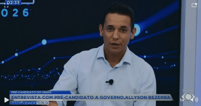 Leia mais sobre o artigo Na Band, Allyson Bezerra apresenta visão de governo itinerante para o RN