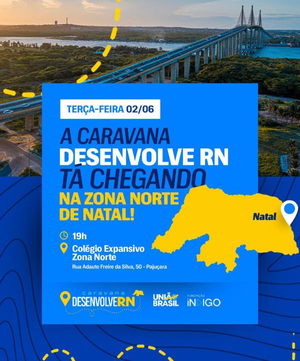 No momento, voc&ecirc; est&aacute; visualizando Allyson Bezerra lan&ccedil;a edi&ccedil;&atilde;o 2026 da Caravana Desenvolve RN com grande encontro na Zona Norte de Natal