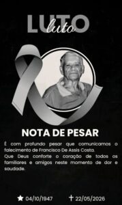 Leia mais sobre o artigo João Câmara perde mais um grande filho da terra, Assis Costa, aos 78 anos 