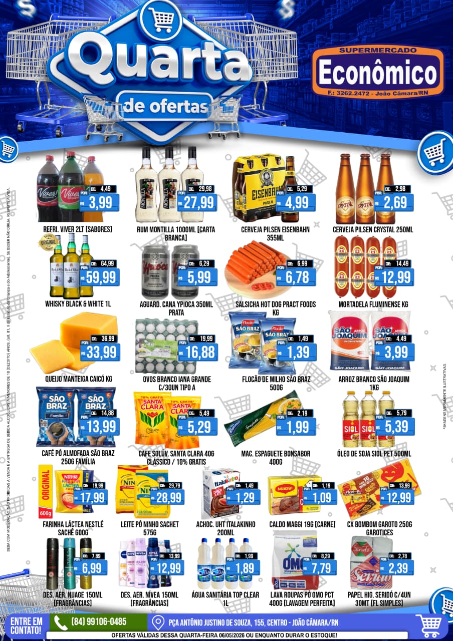 Leia mais sobre o artigo Confira o encarte de Ofertas do Supermercado Econômico para esta quarta-feira, 06