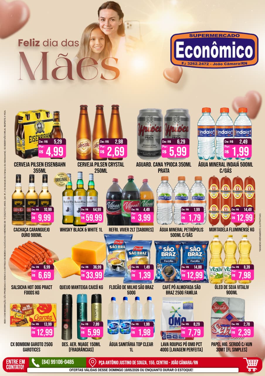 Leia mais sobre o artigo Confira os encartes de Ofertas do Supermercado Econômico para o Dia das Mães