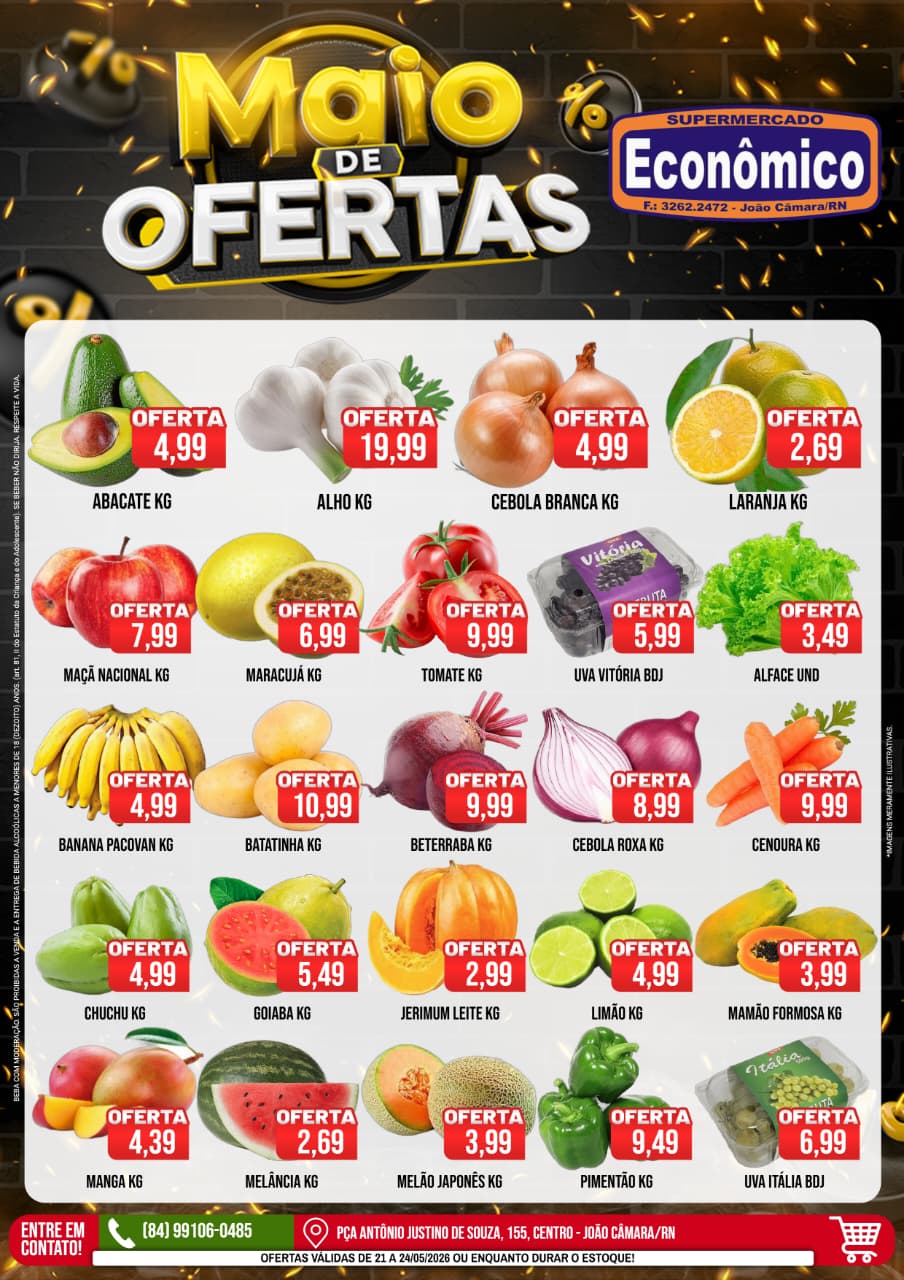 Leia mais sobre o artigo Confira o encarte de Ofertas de Maio do Supermercado Econômico