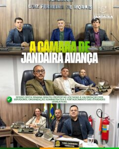 Leia mais sobre o artigo Câmara Municipal de Jandaíra debate propostas voltadas a valorização dos servidores, organização administrativa e fortalecimento das atividades legislativas