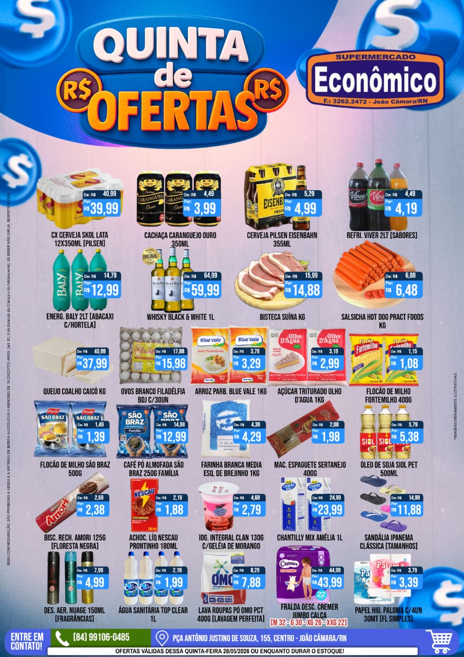 Leia mais sobre o artigo Confira os encartes de Ofertas do Supermercado Econômico para esta quinta-feira, 28