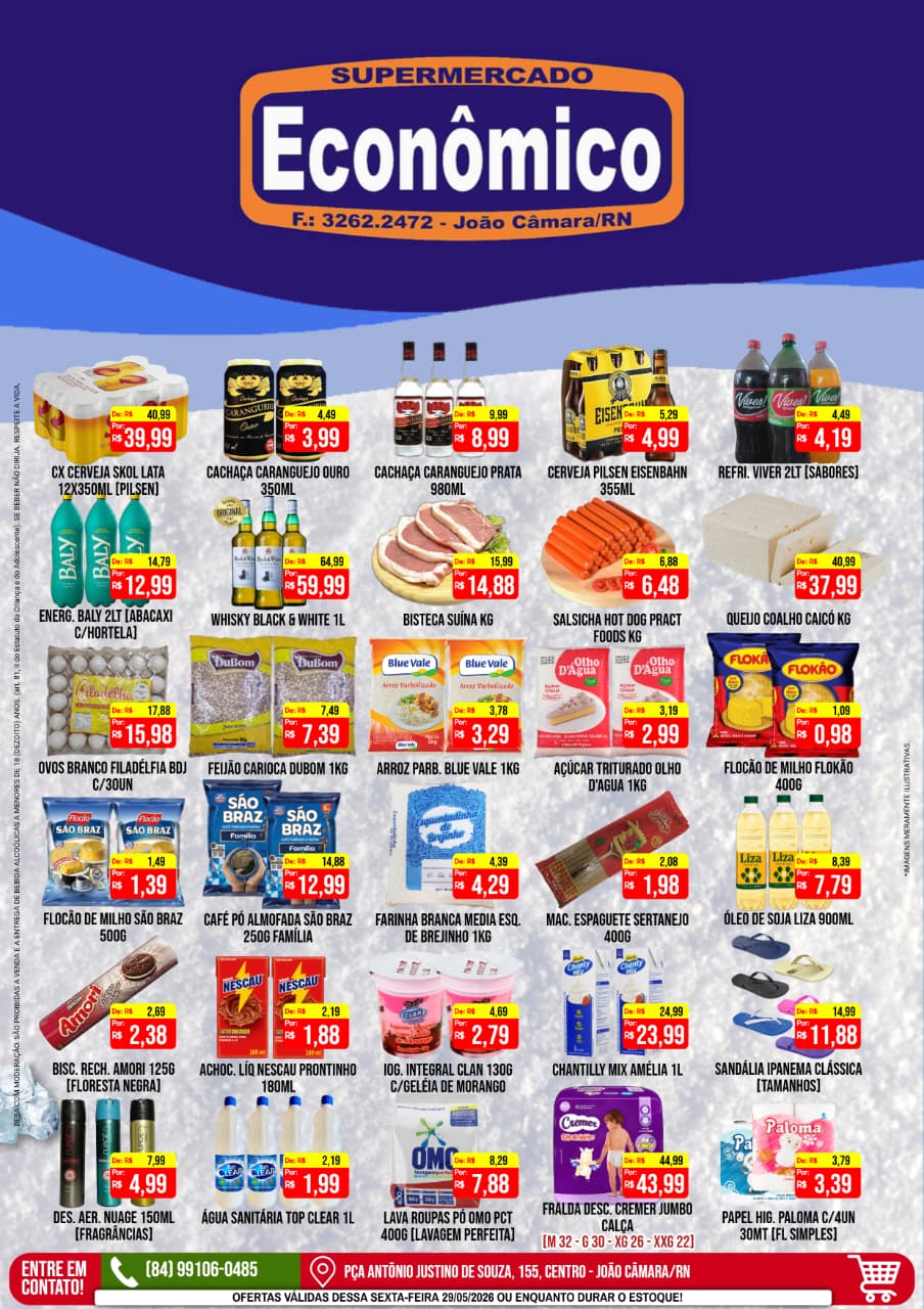 Leia mais sobre o artigo Confira os encartes de Ofertas do Supermercado Econômico para esta sexta-feira, 29