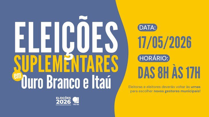 Leia mais sobre o artigo TRE-RN realiza eleições suplementares em duas cidades do RN neste domingo (17)