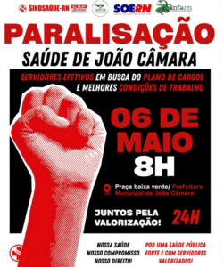 Leia mais sobre o artigo Servidores da saúde de João Câmara convocam mobilização pela implantação do Plano de Cargos das categorias da saúde e valorização profissional
