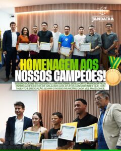 Leia mais sobre o artigo Câmara de Jandaíra realiza sessão solene em alusão ao Dia Nacional do Esporte com Moções de Aplausos aos atletas Jandairenses