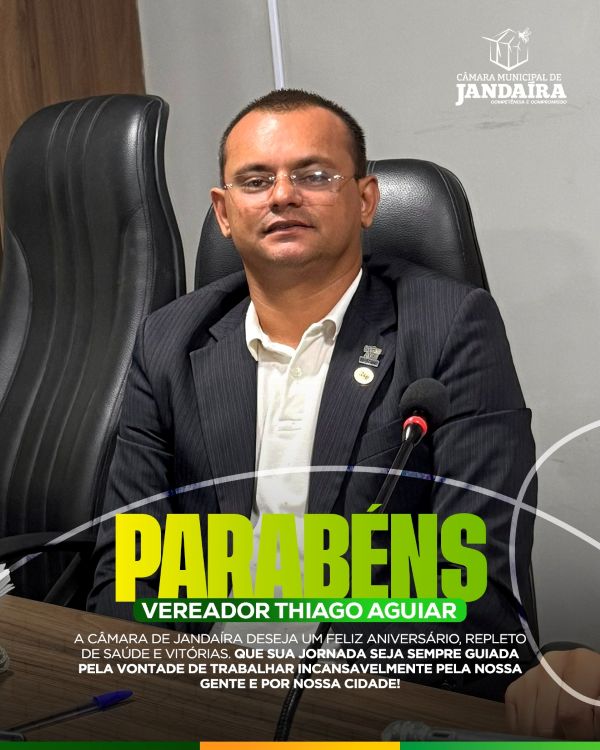 Leia mais sobre o artigo Hoje é dia de celebrar a vida do vereador Thiago Aguiar