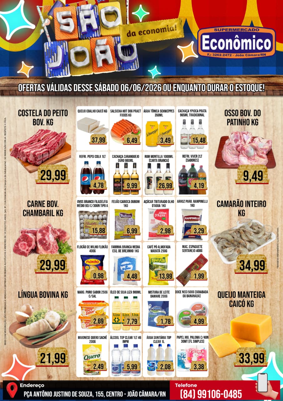 Leia mais sobre o artigo Confira os encartes de ofertas do Supermercado Econômico para este sábado, 06