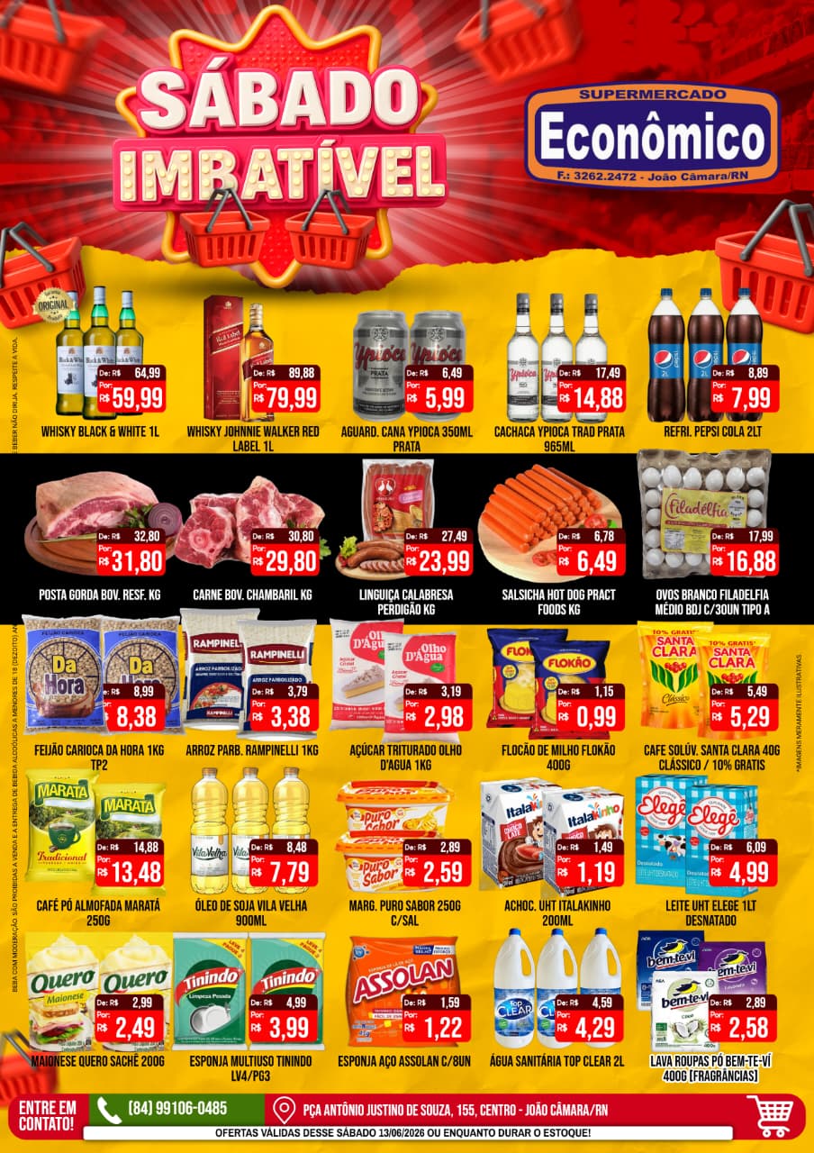Leia mais sobre o artigo Confira os encartes de Ofertas do Sábado imbatíveis do Supermercado Econômico