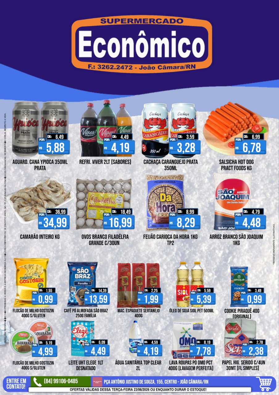 Leia mais sobre o artigo Confira o encarte de ofertas do Supermercado Econômico para esta terça-feira