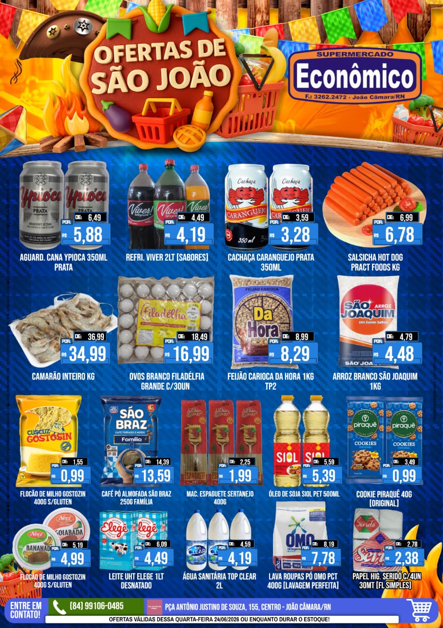 No momento, você está visualizando Confira os encartes daas Ofertas deSão João do Supermercado Econômico