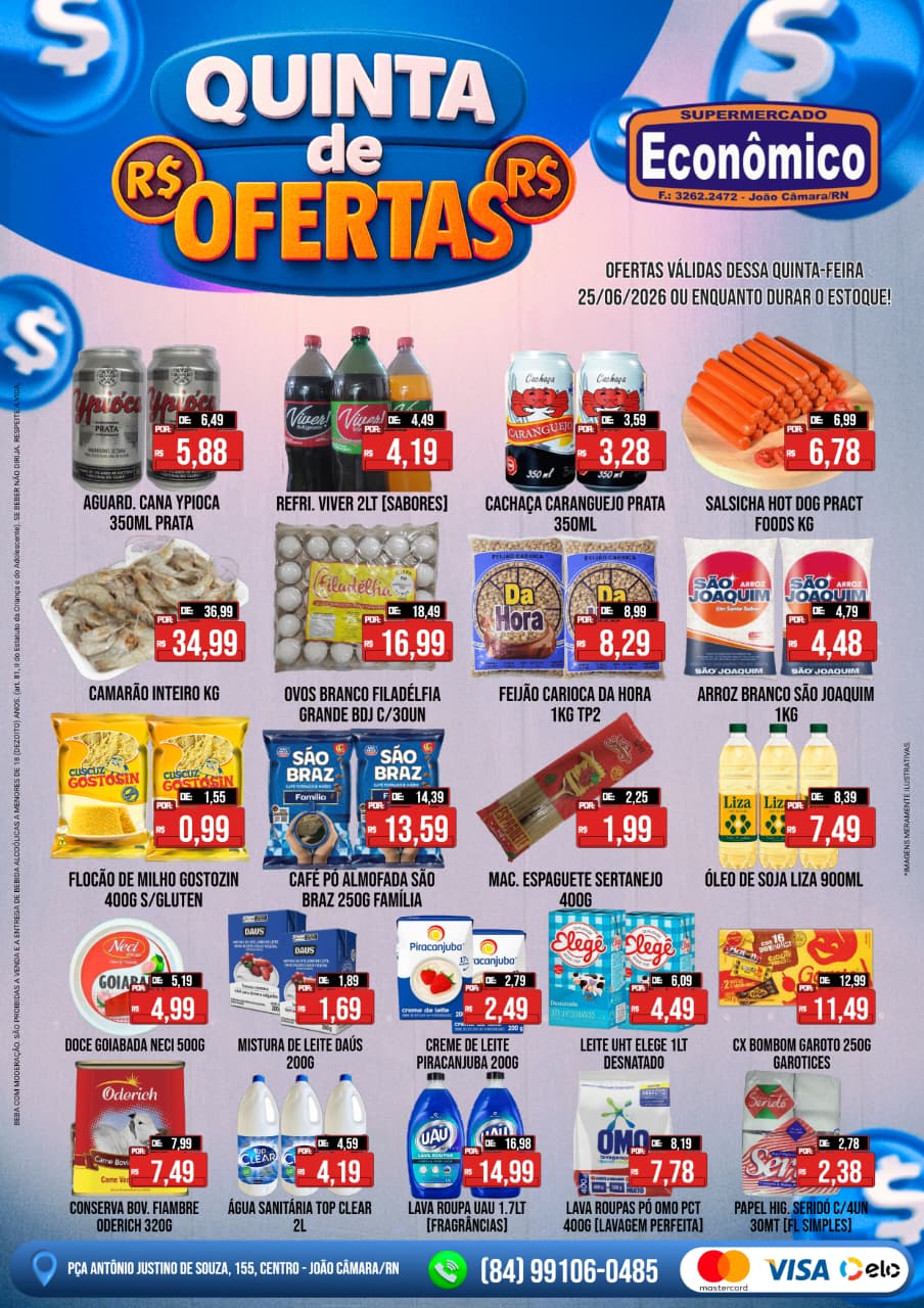Leia mais sobre o artigo Confira os encartes de ofertas do Supermercado Econômico para esta quinta-feira, 25