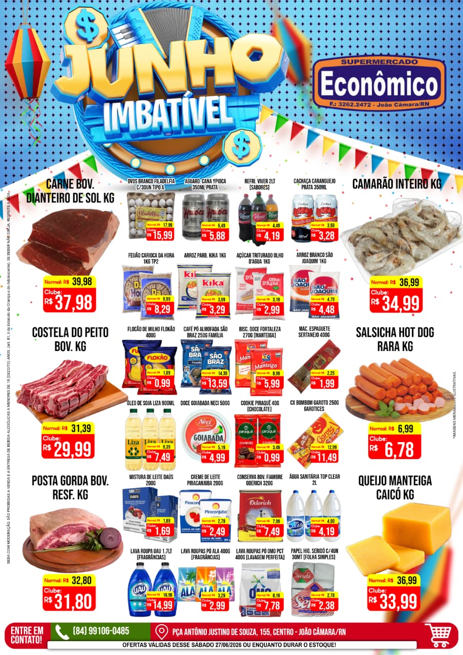 Leia mais sobre o artigo Confira os encartes de Ofertas do Supermercado Econômico para este sábado (27)