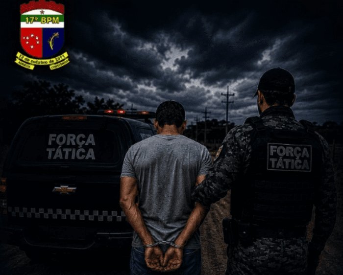 Leia mais sobre o artigo Homem com mandado de prisão em aberto é preso pela equipe da Força Tática do 17° BPM na zona rural de Taipu