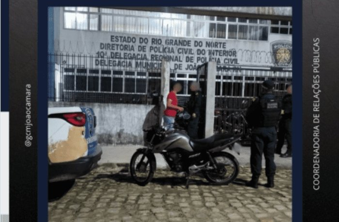 No momento, voc&ecirc; est&aacute; visualizando Motocicleta furtada em Mossor&oacute; &eacute; recuperada pela Guarda Civil de Jo&atilde;o C&acirc;mara durante patrulhamento