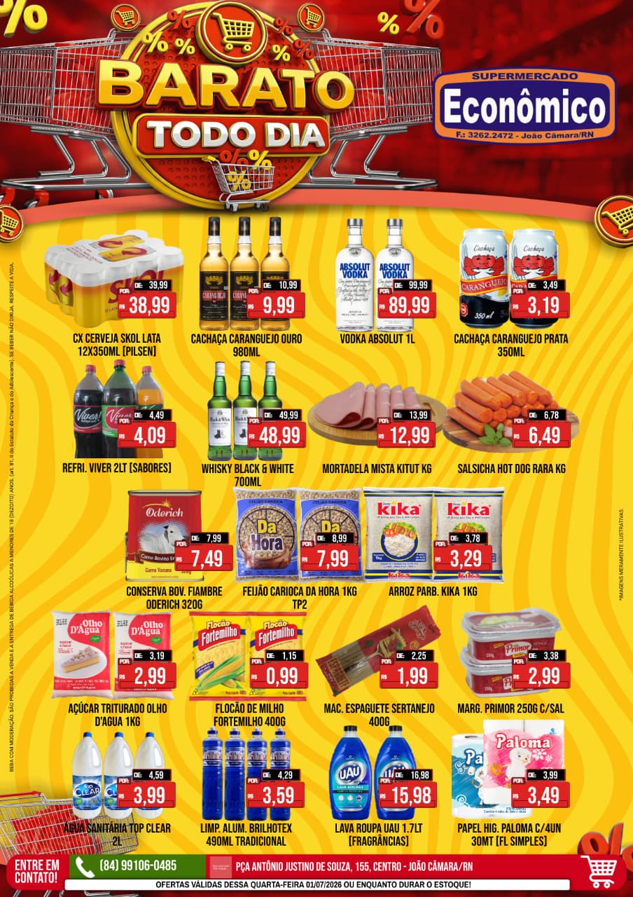 Leia mais sobre o artigo Confira os encartes de Ofertas do Supermercado Econômico para esta quarta-feira, 01