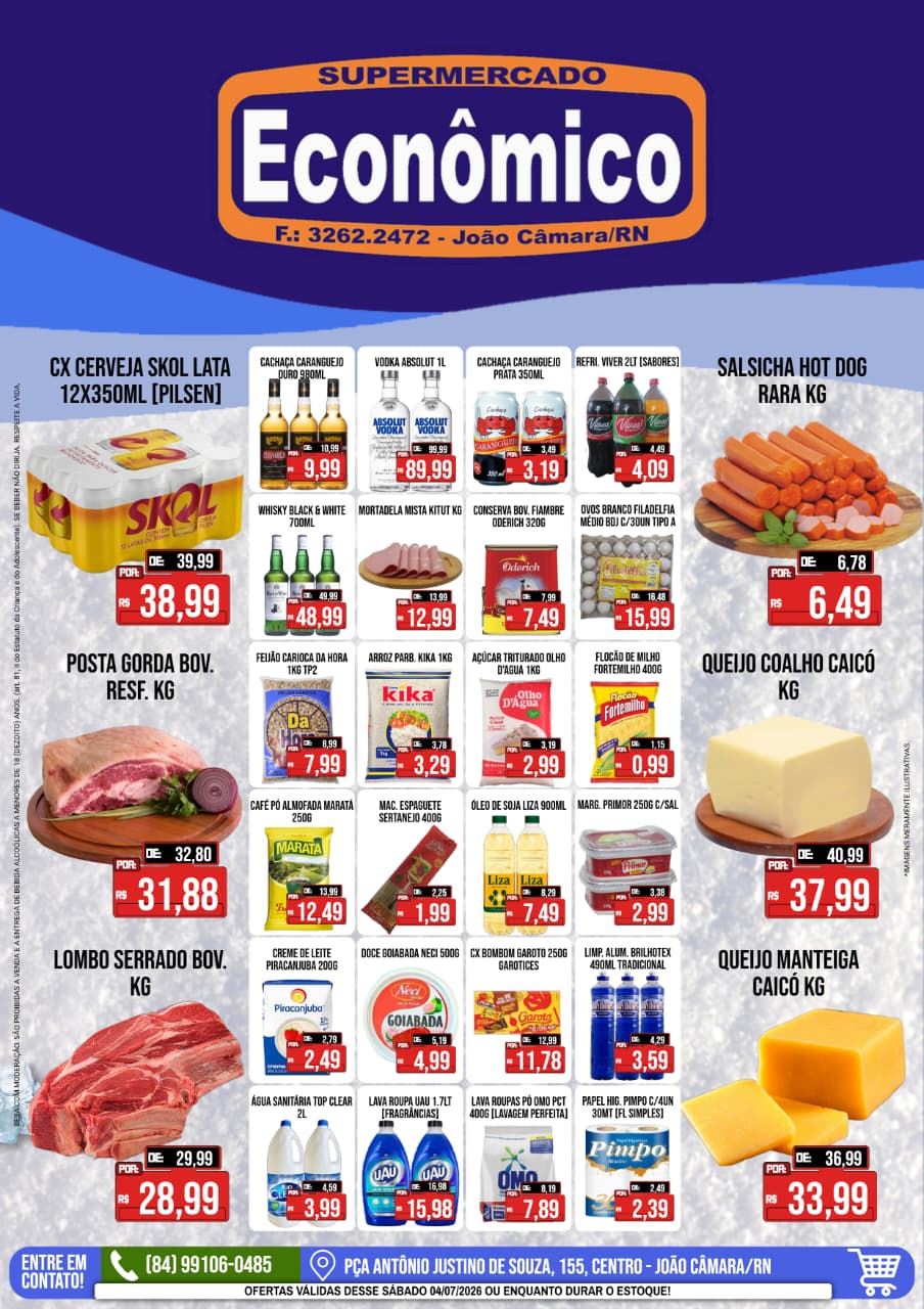 Leia mais sobre o artigo Confira os encartes de Ofertas do Supermercado Econômico para este final de Semana