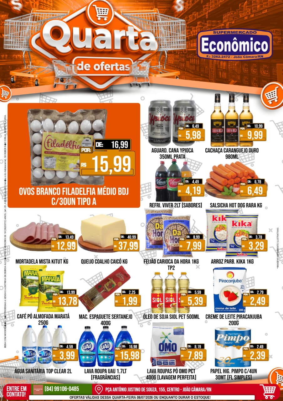 No momento, você está visualizando Confira o encarte de ofertas do SUPERMERCADO ECONÔMICO para esta quarta-feira