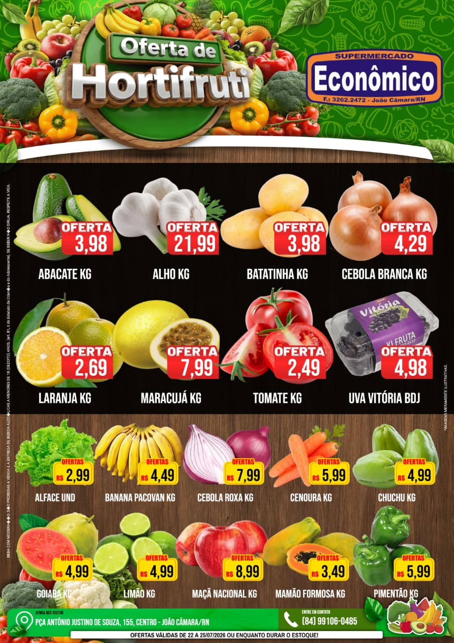 No momento, voc&ecirc; est&aacute; visualizando Confira o encarte de ofertas do Supermercado Econ&ocirc;mico para esta quarta-feira, 22