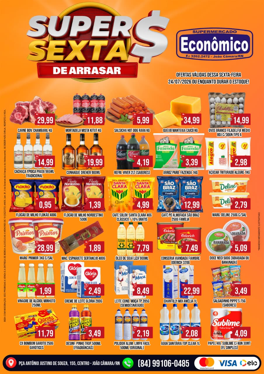 Leia mais sobre o artigo Confira os encartes de Ofertas do Supermercado Econômico para esdta sexta-feira, 24