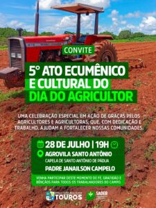 Leia mais sobre o artigo 5º Ato Ecumênico e Cultural celebra o Dia do Agricultor em Touros