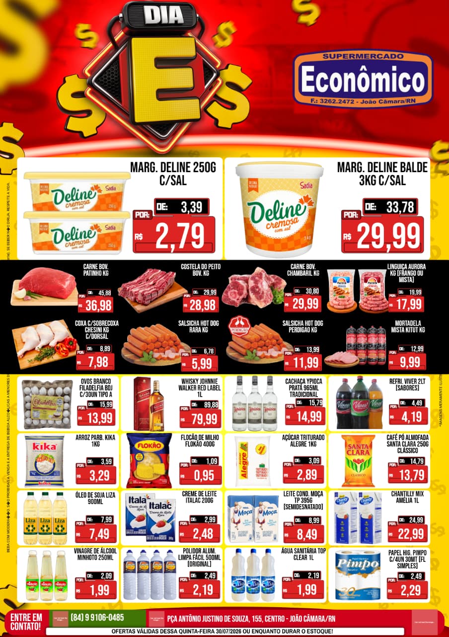 Leia mais sobre o artigo Confira o encarte de Ofertas do Supermercado Econômico para esta quinta-feira, 30