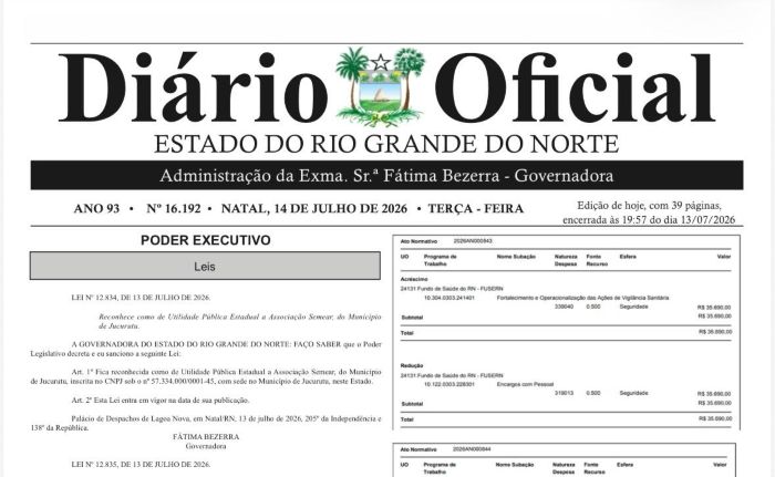 Leia mais sobre o artigo Governo do RN publica lista de reenquadramentos dos aposentados remanescentes e progressões dos servidores da saúde do RN