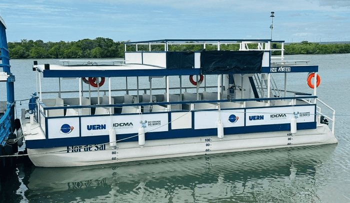 Leia mais sobre o artigo Projeto Barco Escola expande atuação e lança embarcação “Flor de Sal” na Região Oeste do RN