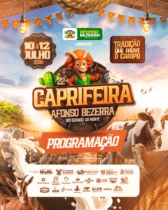 Leia mais sobre o artigo De 10 a 12 de julho, Governo do RN realiza a 22ª Caprifeira de Afonso Bezerra
