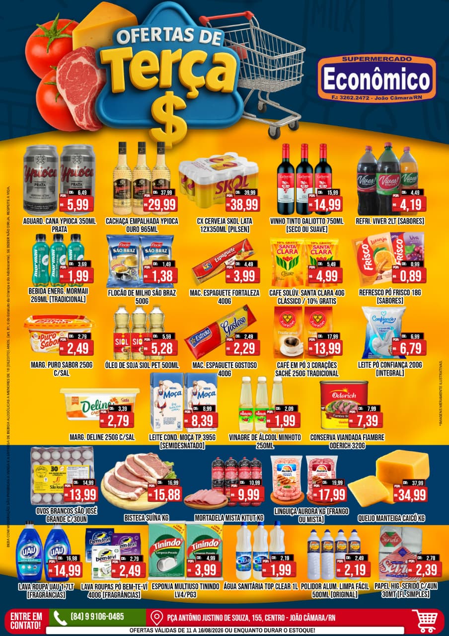No momento, voc&ecirc; est&aacute; visualizando Confira o encarte de Ofertas do Supermercado Econ&ocirc;mico para esta ter&ccedil;a-feira, 11