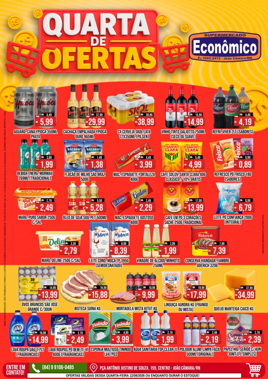 Leia mais sobre o artigo Confira os encartes de Ofertas do Supermercado Econômico para esta quarta-feira, 12